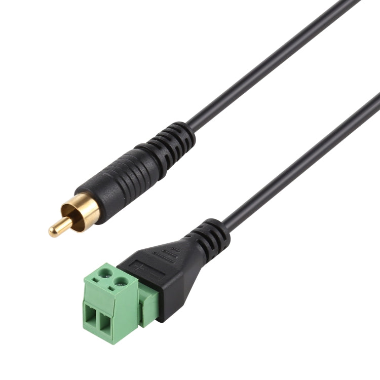 Terminali collegabili RCA maschio placcati in oro a 2 pin Connettore USB senza saldatura Cavo adattatore di connessione senza saldatura, lunghezza: 30 cm, RCA Male