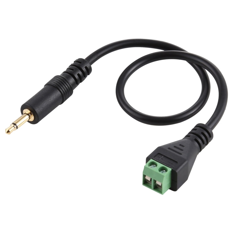 3.5mm Male to 2 Pin Pluggable Terminals Solderless Connector Solderless Connection Adapter Cable, Length: 30cm, 3.5mm Male to 2 Pin