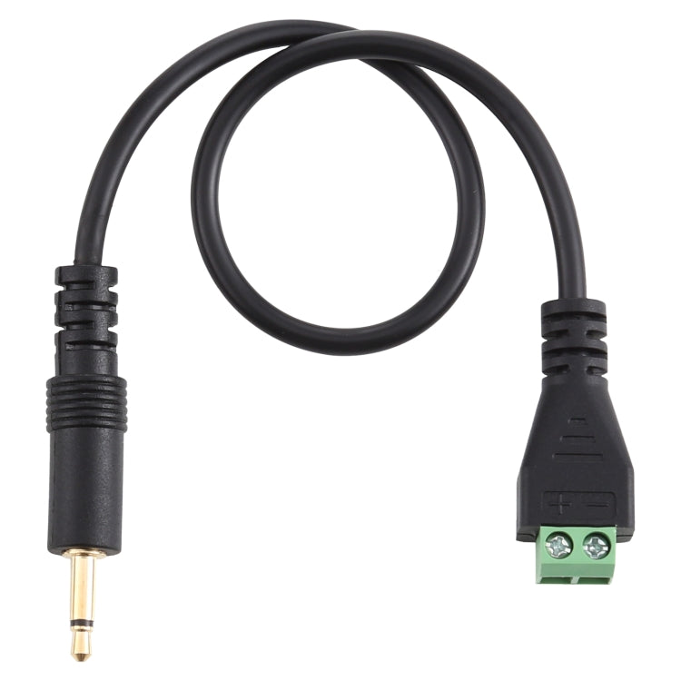 3.5mm Male to 2 Pin Pluggable Terminals Solderless Connector Solderless Connection Adapter Cable, Length: 30cm, 3.5mm Male to 2 Pin