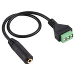 Adattatore cavo 3,5mm femmina a terminali 3 pin 30 cm