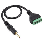Cavo adattatore 3,5 mm maschio a 4 pin senza saldatura 30 cm