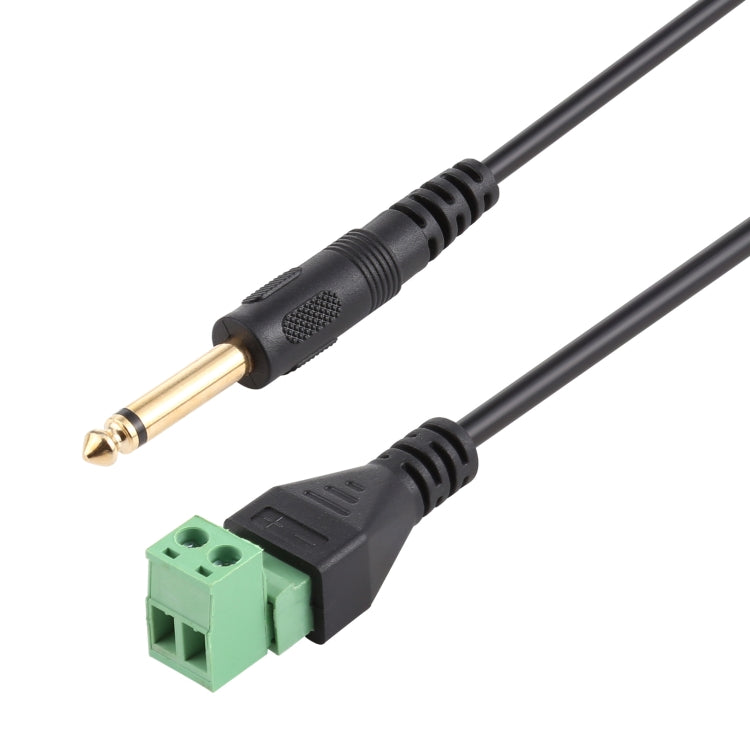 Adattatore cavo maschio 6,35 mm a 2 pin senza saldatura 30 cm
