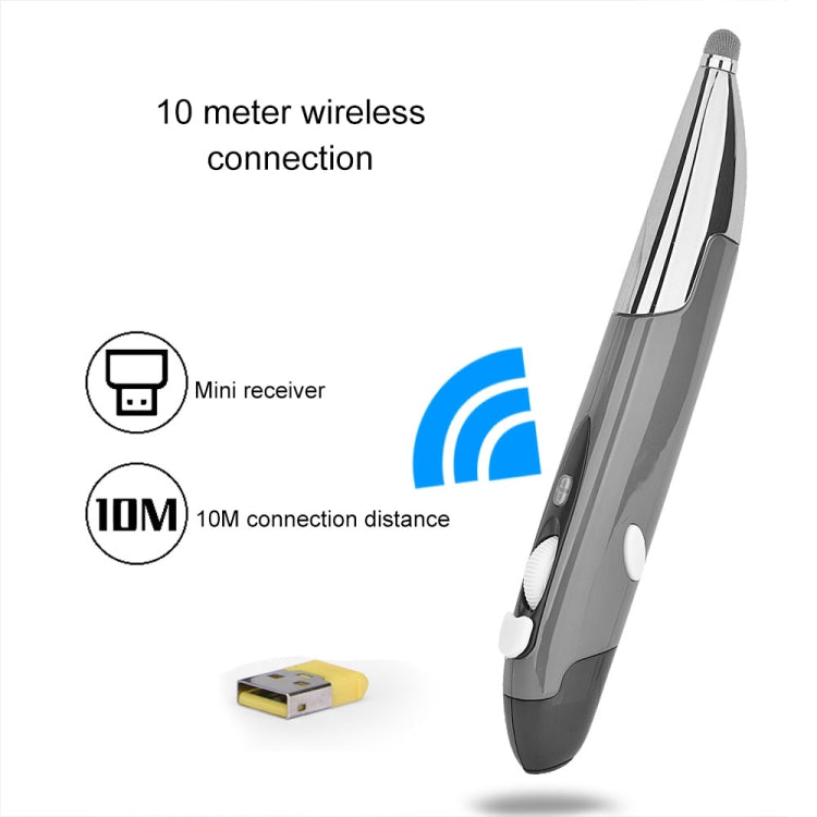 PR-06S Mouse ottico wireless intelligente a 4 tasti con funzione penna stilo, supporta operazioni/traduzioni vocali, Support Voice Operation / Translation Grey, Support Voice Operation / Translation Blue, Support Voice Operation / Translation Red