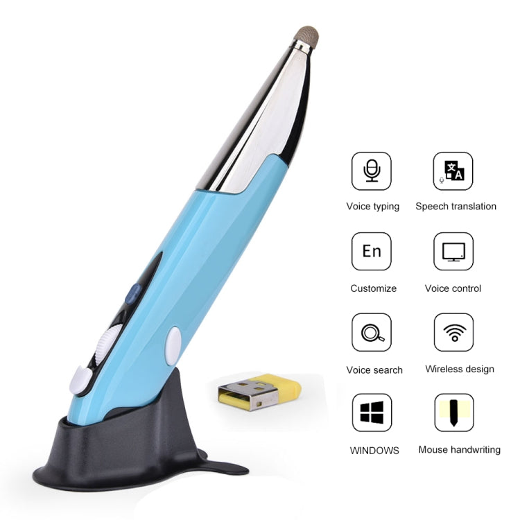 PR-06S Mouse ottico wireless intelligente a 4 tasti con funzione penna stilo, supporta operazioni/traduzioni vocali, Support Voice Operation / Translation Grey, Support Voice Operation / Translation Blue, Support Voice Operation / Translation Red