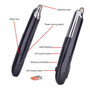 PR-08 Mouse ottico wireless intelligente a 6 tasti con penna stilo e funzione laser, Laser Function Blue, Laser Function Red, Laser Function White, Laser Function Black, Laser Function Grey