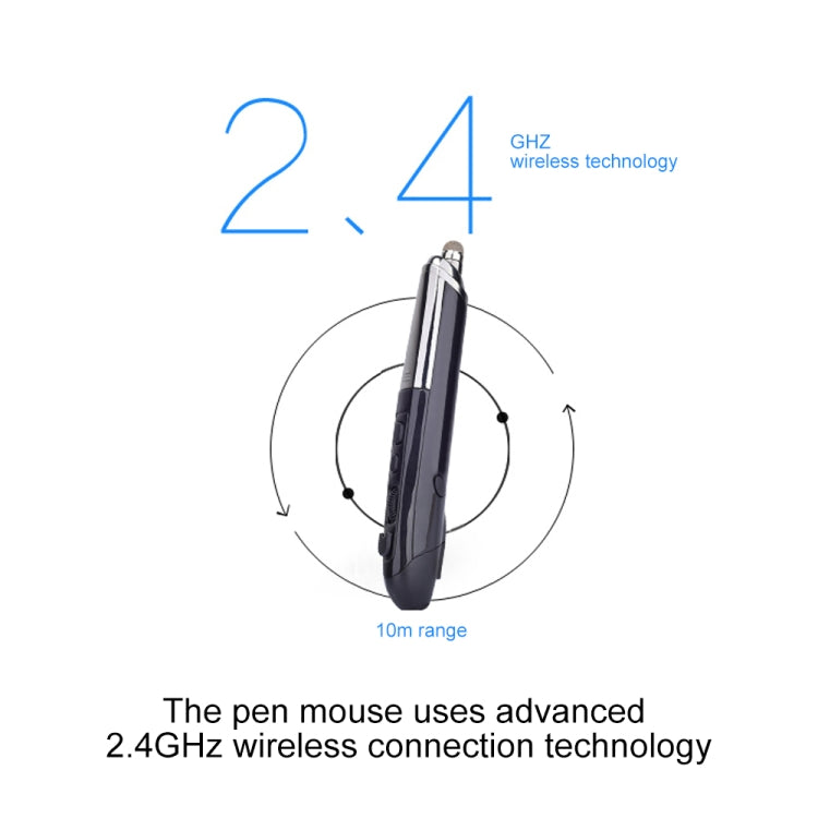 PR-08 Mouse ottico wireless intelligente a 6 tasti con penna stilo e funzione laser, Laser Function Blue, Laser Function Red, Laser Function White, Laser Function Black, Laser Function Grey