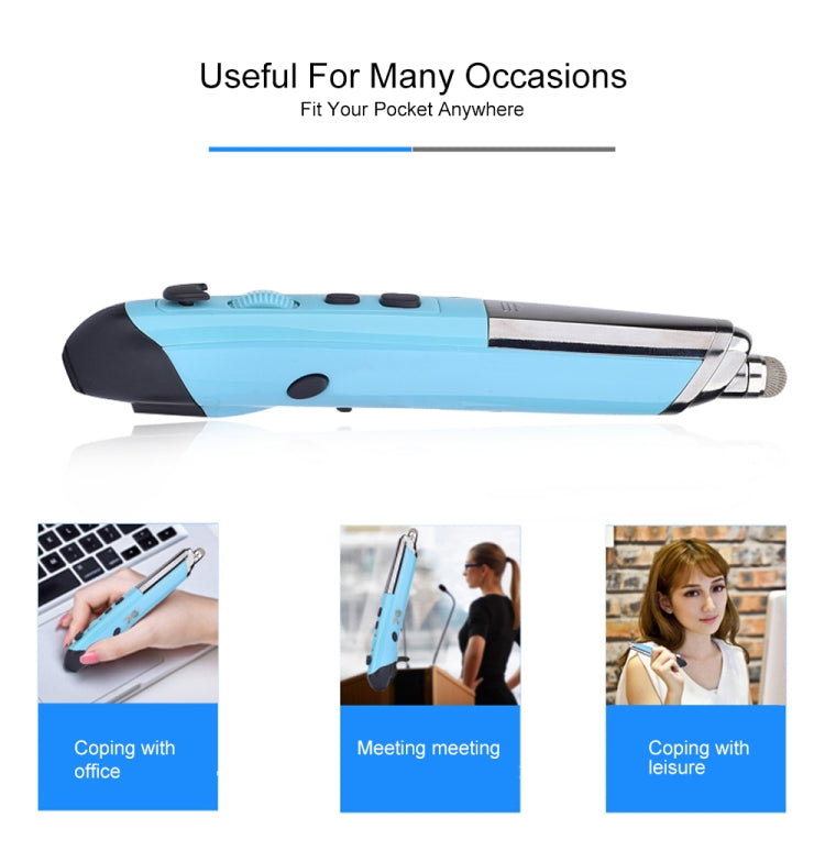 PR-08 Mouse ottico wireless intelligente a 6 tasti con penna stilo e funzione laser, Laser Function Blue, Laser Function Red, Laser Function White, Laser Function Black, Laser Function Grey