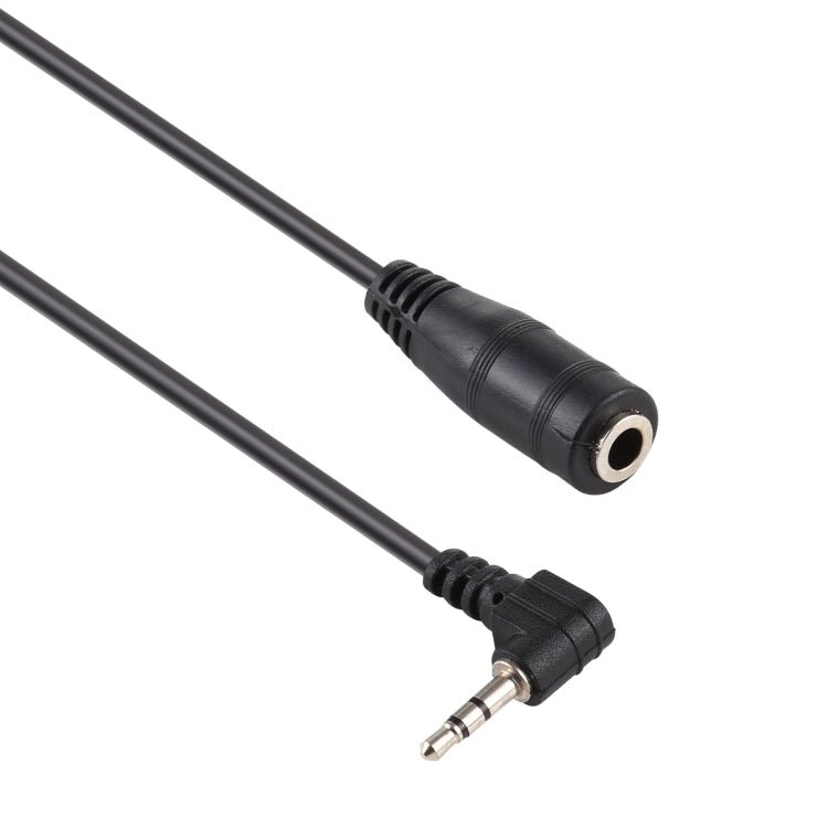 2.5mm Right Angle Male Jack to 3.5mm Female Jack AUX Stereo Audio DC Power Adapter Converter Cable, Length: 14cm