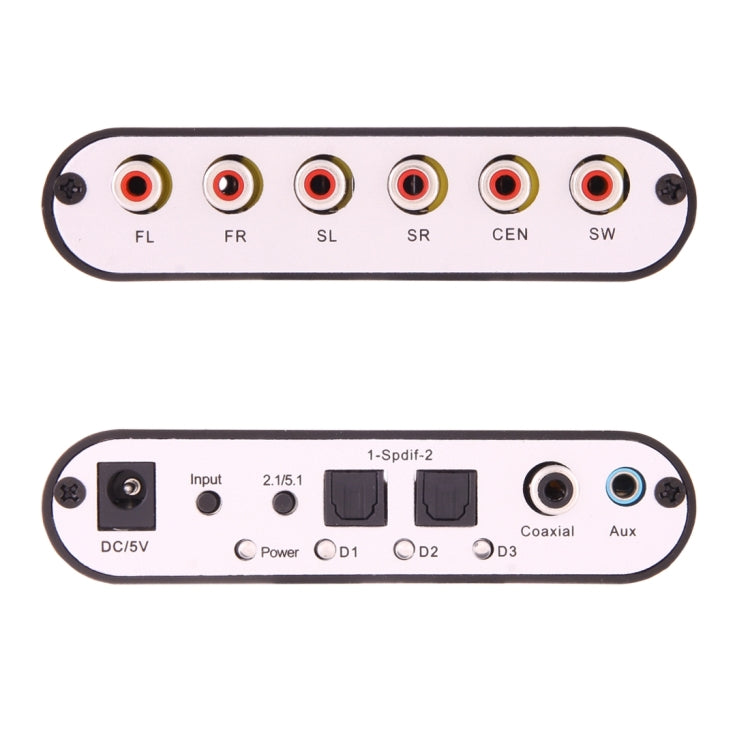 NEWKENG 51R Decodificatore convertitore audio digitale DTS / AC3 ad analogico 5.1 audio / audio stereo