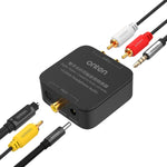 Onten 37506 Convertitore audio coassiale ottico digitale supporta 192K