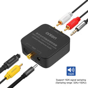 Onten 37506 Convertitore audio coassiale ottico digitale supporta 192K