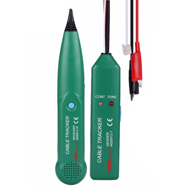 BSIDE MS6812 Localizzatore di cavi per linea telefonica RJ11 e RJ45, inclusi mittente e ricevitore, MS6812