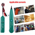 BSIDE MS6812 Localizzatore di cavi per linea telefonica RJ11 e RJ45, inclusi mittente e ricevitore, MS6812