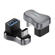 Adattatore di ricarica a gomito a forma di U da USB-C/Type-C maschio a USB femmina da 140 W 20 Gbps, Type-C Male to USB Female