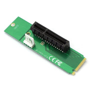 Scheda convertitore adattatore PCI-E 4X femmina a NGFF M.2 maschio chiave con cavo di alimentazione
