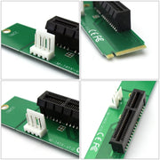Scheda convertitore adattatore PCI-E 4X femmina a NGFF M.2 maschio chiave con cavo di alimentazione