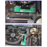 Scheda convertitore adattatore PCI-E 4X femmina a NGFF M.2 maschio chiave con cavo di alimentazione