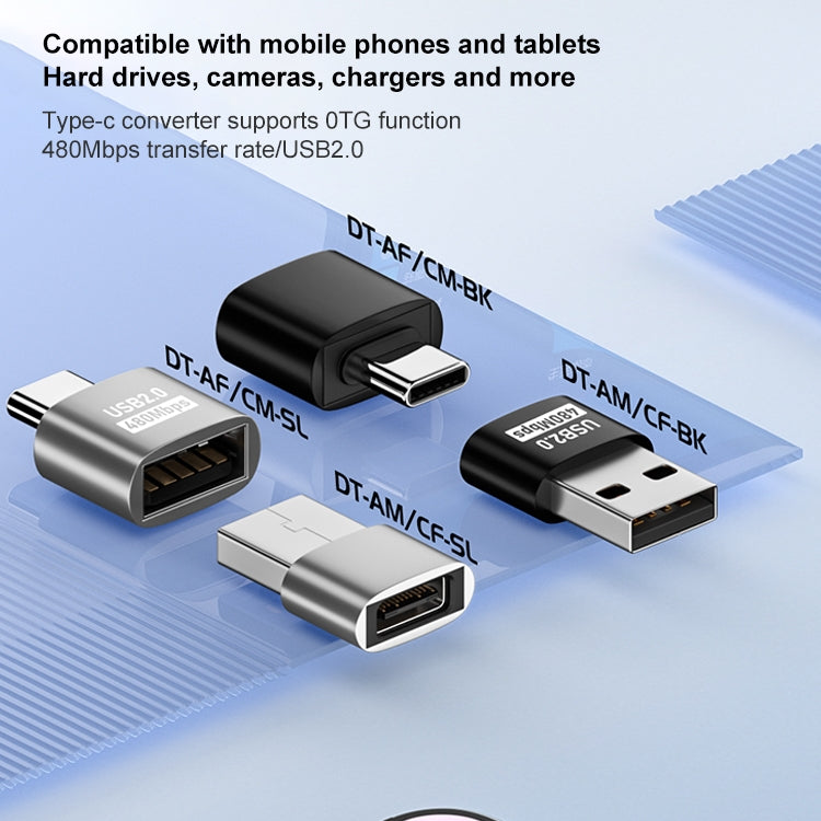 Adattatore USB 2.0 maschio-femmina Type-C compatibile OTG
