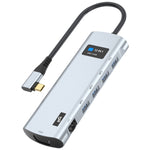 Adattatore HUB USB-C 12 in 1 con docking station a gomito