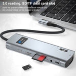 Adattatore HUB USB-C 12 in 1 con docking station a gomito