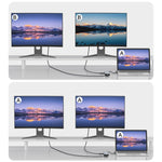 Adattatore HUB USB-C 12 in 1 con docking station a gomito