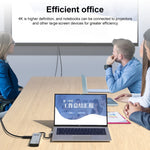 Adattatore HUB USB-C 12 in 1 con docking station a gomito