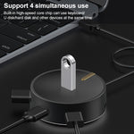 SH-016FXQ HUB splitter circolare con interfaccia USB 2.0 a 4 USB 2.0, 4 USB 2.0