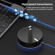 SH-016FXQ HUB splitter circolare con interfaccia USB 2.0 a 4 USB 2.0, 4 USB 2.0