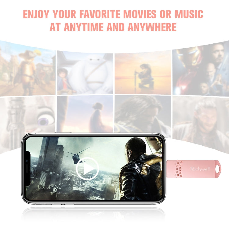 Richwell Disco Flash 3 in 1 16GB USB Type-C Micro USB OTG