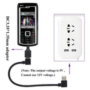 10 connettori adattatori maschio-femmina USB da 3,5x1,35 mm, 3.5x1.35mm Male to USB Female