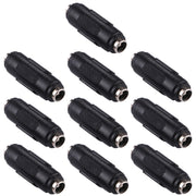 10 connettori adattatori femmina-femmina da 5,5x2,1 mm