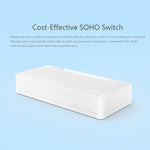 Tenda S108 Switch di rete Fast Ethernet 8 porte 10/100Mbps LAN HUB, Tenda SG108 8 Ports White