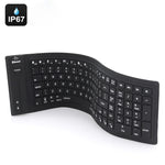 Tastiera Bluetooth pieghevole in silicone JA-11 da 108 tasti