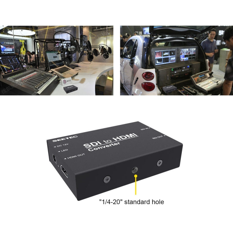 SEETEC 1 ingresso SDI + 1 uscita SDI a 1 convertitore di uscita HDMI, 1 x SDI + 1 x SDI to 1 x HDMI