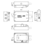 Convertitore SEETEC da 1 ingresso HDMI a 2 uscite SDI, 1 x HDMI to 2 x SDI