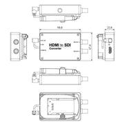 Convertitore SEETEC da 1 ingresso HDMI a 2 uscite SDI, 1 x HDMI to 2 x SDI