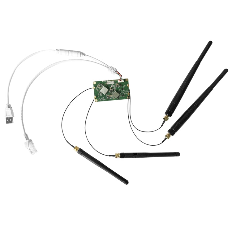 Modulo WiFi dual band VM5G 1200 Mbps 2,4 GHz e 5 GHz con 4 antenne, supporto trasmissione trasparente livello IP/livello MAC, applicato a ripetitore/bridge e AP e trasmissione video remota, VM5G