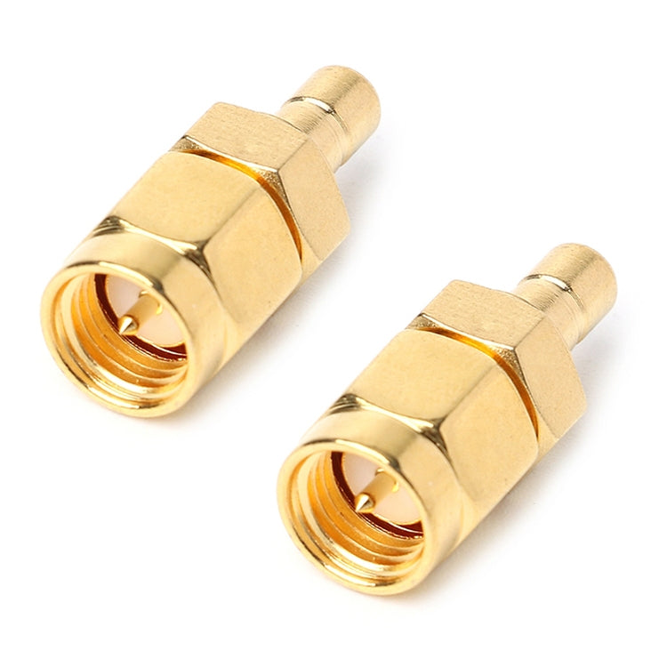 2pcs SMA Male to SMA Male DAB Digital Radio Antenna Connector, SMA Male to Male