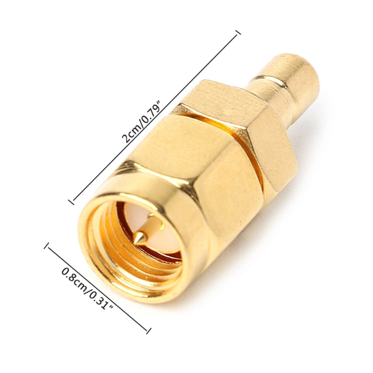 2 connettori per antenna radio digitale DAB da SMA maschio a SMA maschio, SMA Male to Male