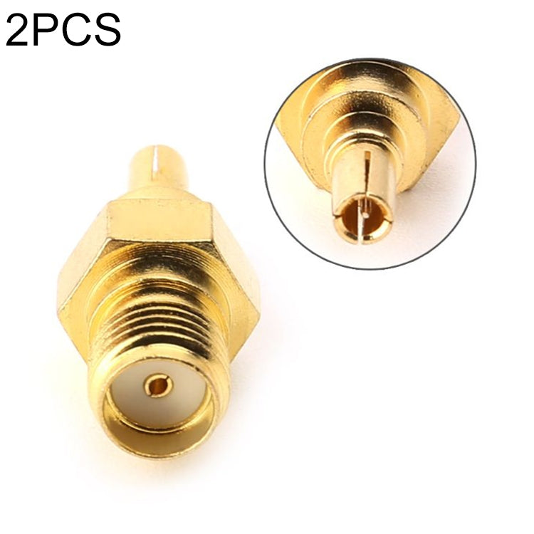 2pcs RF Coaxial Connector SMA Female to CRC9 Male, SMA Female to CRC9 Male