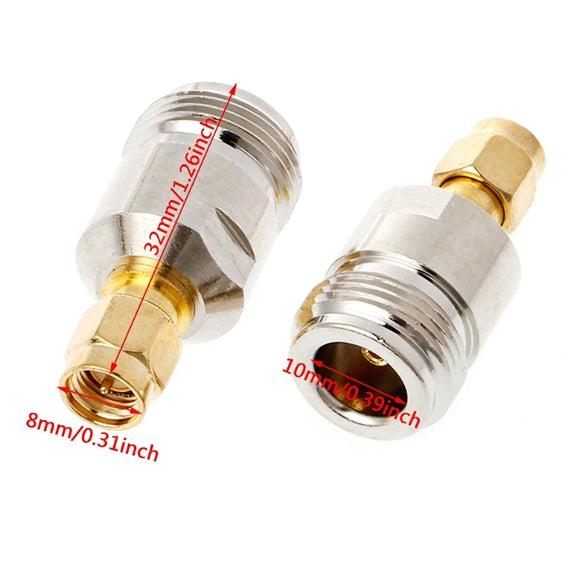 2pcs RF Coaxial Connector SMA Male to N Female, SMA Male to N Female