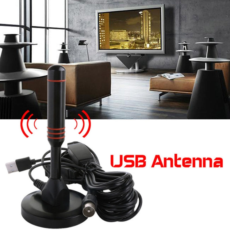 Antenna TV ad alto guadagno 22dBi per televisione DVB-T / Sintonizzatore TV USB con amplificatore Booster HDTV portatile, 22dBi DVB-T / USB