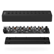 ORICO P10-U2 HUB USB 2.0 a 10 porte con indicatore di alimentazione LED e cavo USB da 1 m (nero)