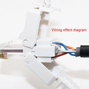 Spina modulare per connettore RJ-45 a crimpare senza attrezzi, versione corta Cat5e, Cat5e