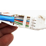Spina modulare per connettore RJ-45 a crimpare senza attrezzi, versione corta Cat5e, Cat5e
