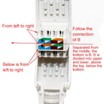 Spina modulare per connettore RJ-45 a crimpare senza attrezzi, versione corta UTP Cat6, Cat6