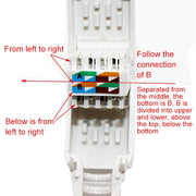 Spina modulare per connettore RJ-45 a crimpare senza attrezzi, versione corta UTP Cat6, Cat6