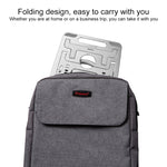 COOLCOLD U2S Staffa portatile pieghevole in lega di alluminio a doppio triangolo cavo regolabile in altezza per laptop, COOLCOLD U2S