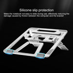 COOLCOLD U2S Staffa portatile pieghevole in lega di alluminio a doppio triangolo cavo regolabile in altezza per laptop, COOLCOLD U2S