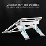 COOLCOLD U2S Staffa portatile pieghevole in lega di alluminio a doppio triangolo cavo regolabile in altezza per laptop, COOLCOLD U2S